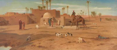 Деревенский колодец by Фредерик Гудолл, 1897 — digital art print download