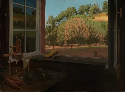 Вид из кухонного окна by Георг Шольц, 1926 — digital art print download