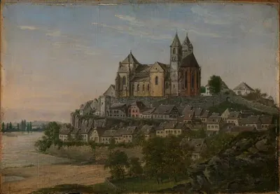 Вид на Альт-Брейсах на Рейне by Георг Вильгельм Иссель, 1836-1844 — digital art print download