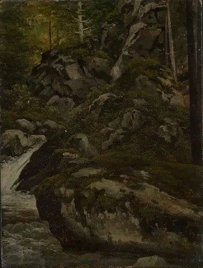 Лесной ручей by Георг Вильгельм Иссель — digital art print download