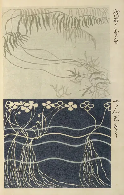 Ōyō Sketchbook (Ōyō manga) Pl.25 by Ogino Issui, 1903 — digital art print download