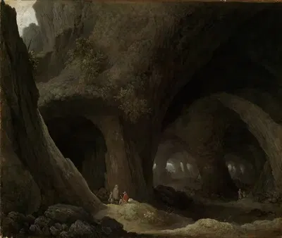 Скальная пещера с отдыхающими пастухами by Гийом Дюбуа, 1653 — digital art print download