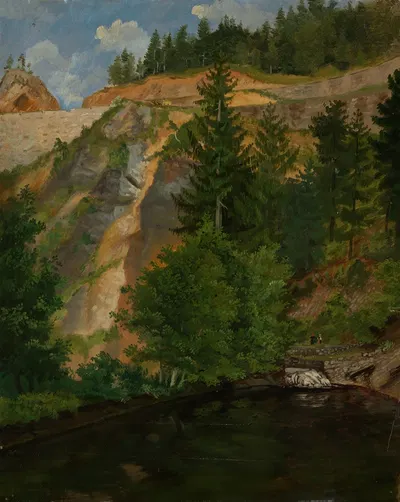 В Хеллентале by Густав Остеррот, 1858 — digital art print download