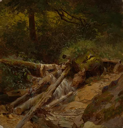 Waldbach by Gustav Osterroht — digital art print download