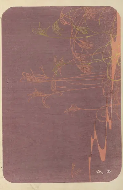 Ōyō Sketchbook (Ōyō manga) Pl.36 by Ogino Issui, 1903 — digital art print download