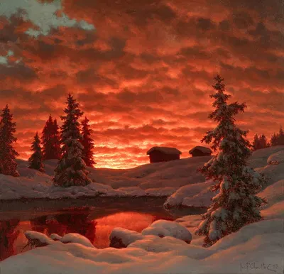 Закат by Иван Шульце, 1923 — digital art print download