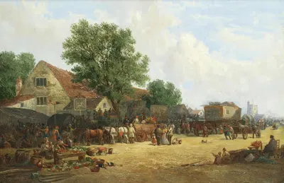 The village fair by James Holland — digital art print download
