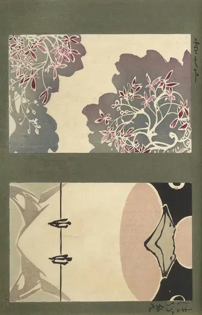 Ōyō Sketchbook (Ōyō manga) Pl.57 by Ogino Issui, 1903 — digital art print download