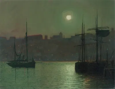 Старый Скарборо by Джон Аткінсон Гримшоу, 1882 — digital art print download