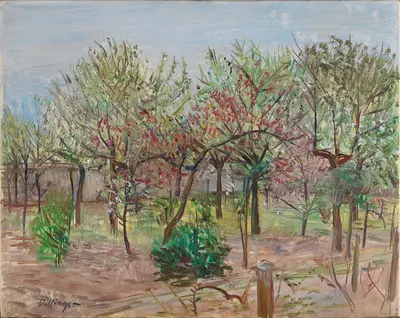 Blühender Obstgarten by Karl Dillinger, 1927 — digital art print download