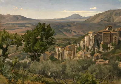 Пейзаж у Олевано by Макс Вильгельм Роман, 1872 — digital art print download