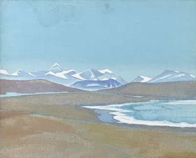 Гималаи с Тинг-кье Дзонг by Николай Рерих, 1928 — digital art print download