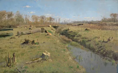 При рубке леса в Дурлахском лесу by Пауль фон Равенштейн, 1893 — digital art print download