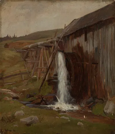 Мельница в Бернау by Филипп Рёт, 1862 — digital art print download