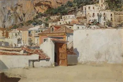 Paesaggio di Amalfi by Pietro Scoppetta — digital art print download