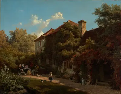 Поздний летний вечер by Вильгельм Людвиг Фридрих Рифтшталь, 1858 — digital art print download
