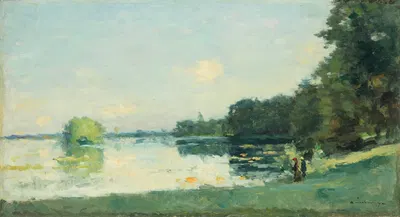 Пруды в Мортфонтене осенью by Альбер Лебур, 1894 — digital art print download