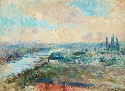 Сена в Руане by Альбер Лебур, 1905-1910 — digital art print download