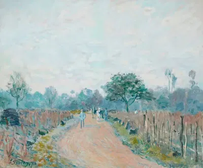 Chemin de Prunay à Louveciennes by Alfred Sisley, 1874 — digital art print download