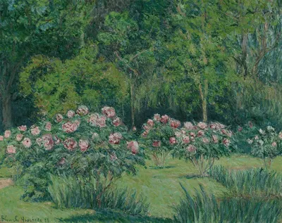 Le jardin à Giverny by Blanche Hoschedé-Monet, 1927 — digital art print download