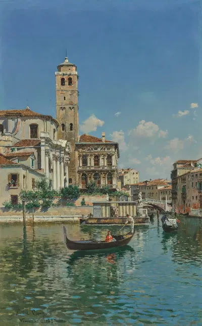 The Palazzo Labia, Venice by Federico del Campo, 1887 — digital art print download