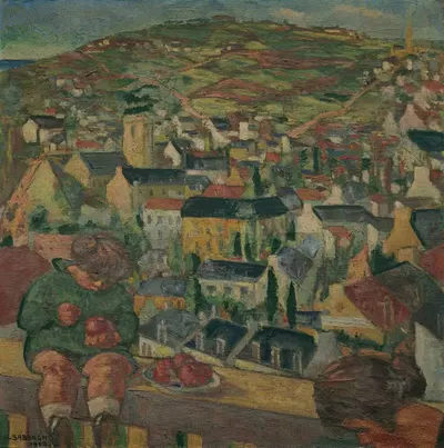 Пейзаж by Жорж Саббах, 1918 — digital art print download