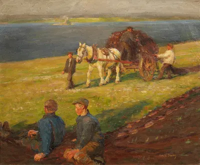 Spreading the nets by Harold Harvey — digital art print download