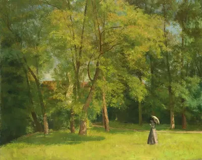 Элегантная в парке by Анри Станислас Руарт — digital art print download