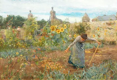 Сад, Шато Онваль by Лионель Перси Смит, 1898 — digital art print download