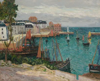 Порт Созона, Бель-Иль-ан-Мер by Максим Мофра, 1905 — digital art print download