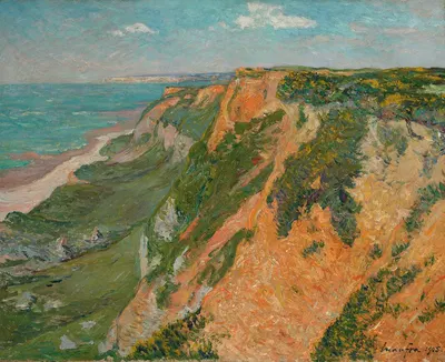Красные скалы Октевиля, Сена-Инфериор by Максим Мофра, 1905 — digital art print download