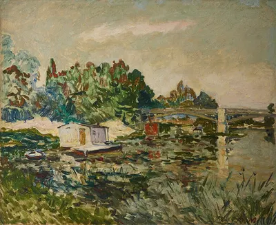 Берега Марны by Максим Мофра, 1902 — digital art print download