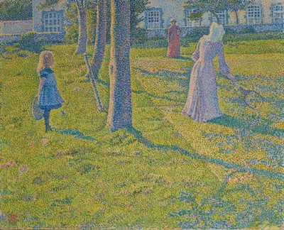 В Тюине или Теннисная партия by Тео ван Риссельберге, 1889 — digital art print download