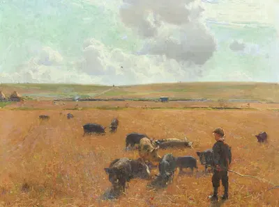 Джо, свинопас by Уолтер Фредерик Осборн, 1890 — digital art print download
