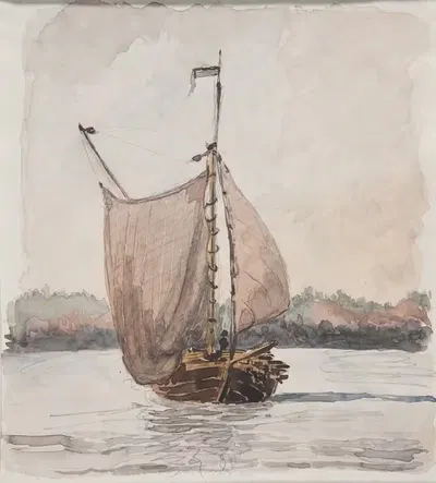 Судно Ведластад на Венере by Брор Якоб Адельборг, 1847 — digital art print download