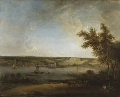 Английский пейзаж из Мистли Холла, Эссекс by Элиас Мартин, 1772 — digital art print download