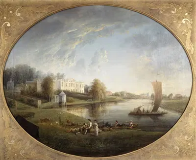 Дом Папы в Твикенеме by Элиас Мартин, 1773 — digital art print download
