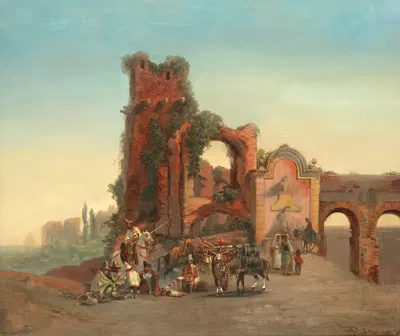 Porta Furbass, Rome by Emil Theodor Richter — digital art print download