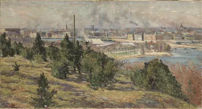 Вид на Стокгольм с Скансена by Карл Норстрём, 1889 — digital art print download