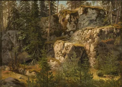 Каменистый лес by Маркус Ларсон, 1853 — digital art print download