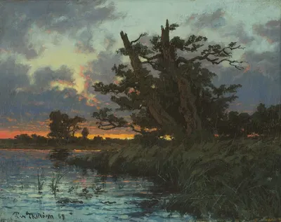 Landscape after Sunset by Per Ekström, 1869 — digital art print download