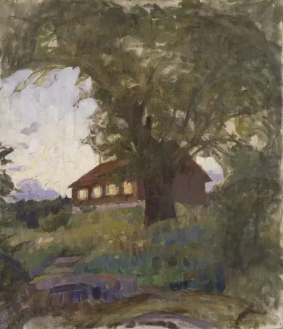 Дом садовода в Тюресё by Ричард Берг, 1911 — digital art print download