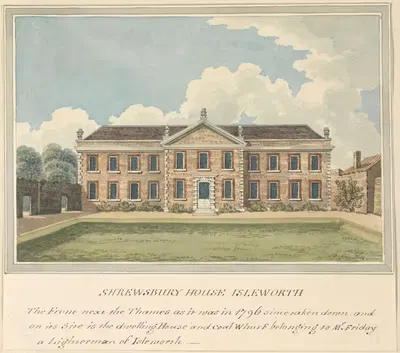 Shrewsbury House, Isleworth, Middlesex by Charles Tomkins — digital art print download