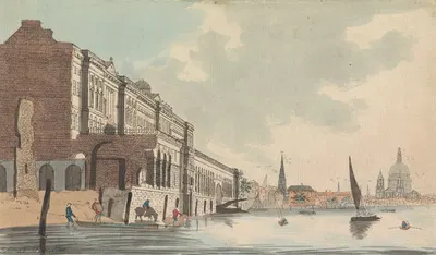Somerset House and the Adelphi from the River by Daniel Turner — digital art print download