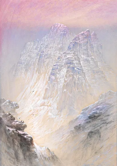 Сассо ди Пельмо, вид с Санта-Люции, Тироль by Илайджа Уолтон, 1866 — digital art print download