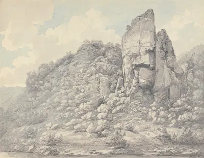 Скалы в Дербишире by Джон Уэббер, 1789 — digital art print download
