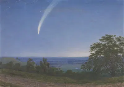 Комета Донати by Уильям Тёрнер из Оксфорда, 1858 — digital art print download