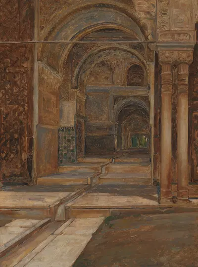 Альгамбра в Гранаде by Эмиль Влоорс, 1901 — digital art print download