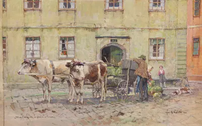 Краутбауэр в Грейне на Дунае by Фриц Лах, 1932 — digital art print download