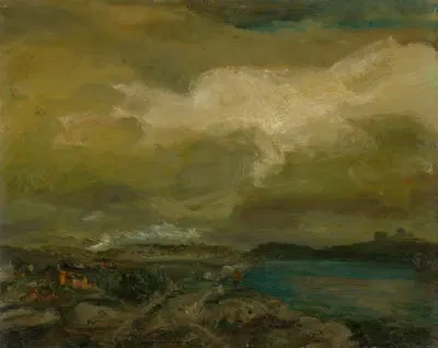 Пейзаж во время шторма by Густав Магяр Маннхаймер, 1900 — digital art print download